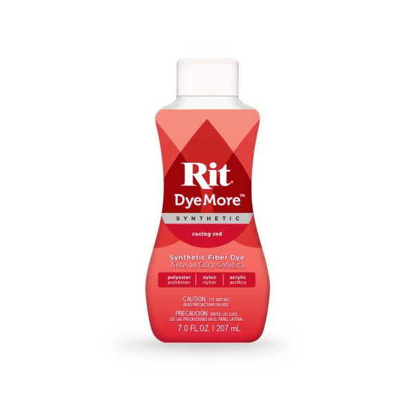 207ml Racing Red Fabric Dye Synthetic Clothes Fibre Rit Liquid Polyester Nylon